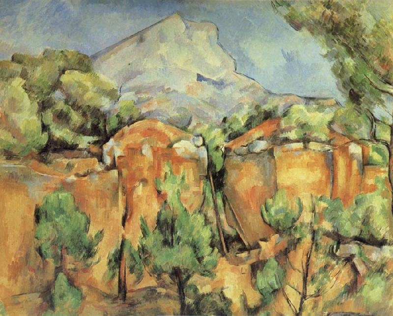 Paul Cezanne La Montagne Sainte-Victoire,vue de Bibemus oil painting image